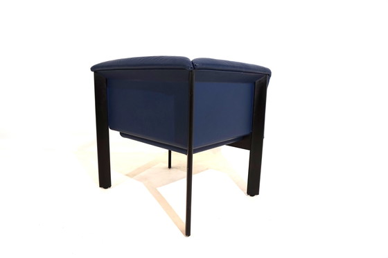 Image 1 of Poltrona Frau Interlude leather armchair by Marco Zanuso