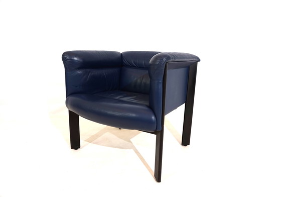 Image 1 of Poltrona Frau Interlude leather armchair by Marco Zanuso