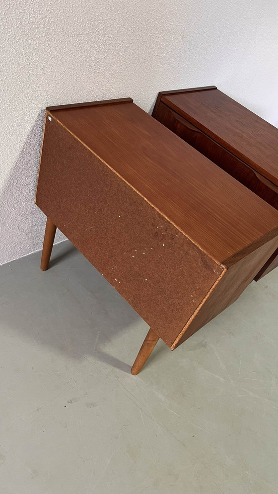 Image 1 of 2x Danish nightstand drawer