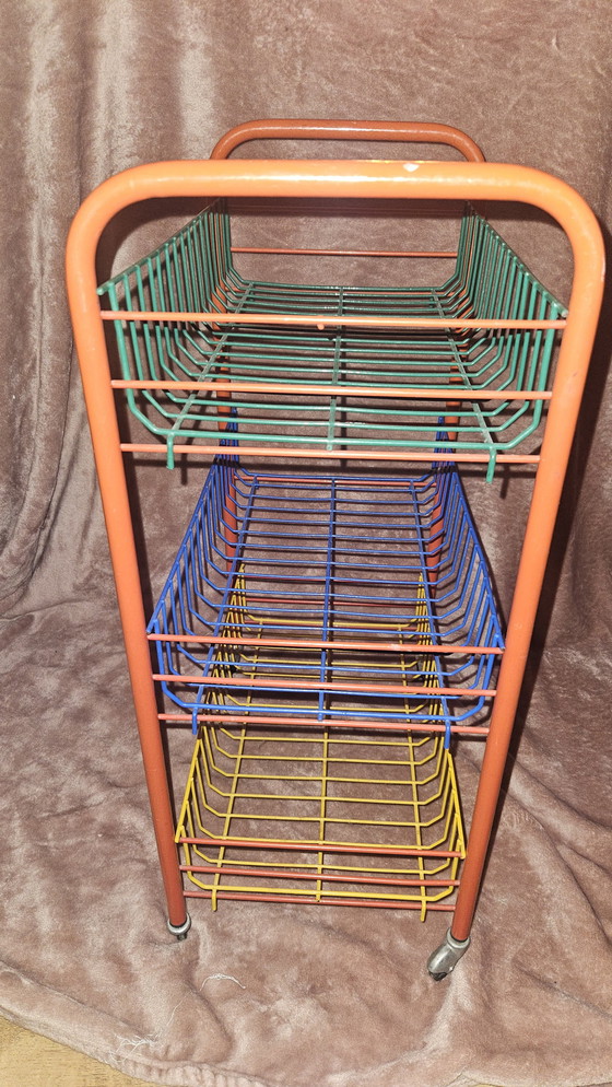 Image 1 of Postmodern Serving Cart Memphis Style