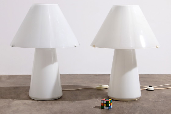 Image 1 of Gianni Seguso Rare Large murano glass table lamps ,1970 Murano Vetri