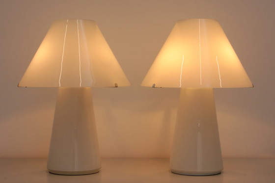 Image 1 of Gianni Seguso Rare Large murano glass table lamps ,1970 Murano Vetri