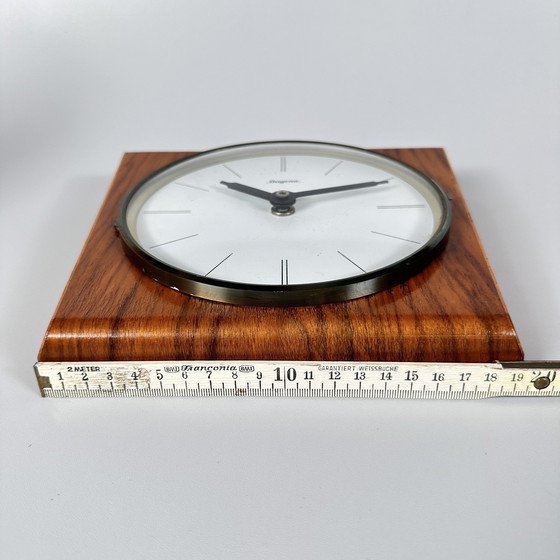 Image 1 of Midcentury Dugena wall clock wood