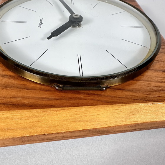 Image 1 of Midcentury Dugena wall clock wood