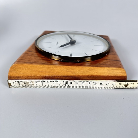 Image 1 of Midcentury Dugena wall clock wood