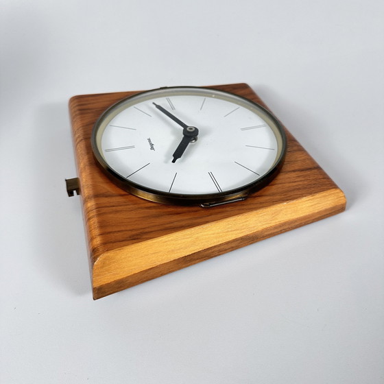 Image 1 of Midcentury Dugena wall clock wood