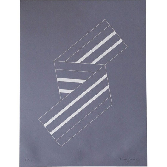 Image 1 of Vintage color lithography by Eskil Hansson, 1976