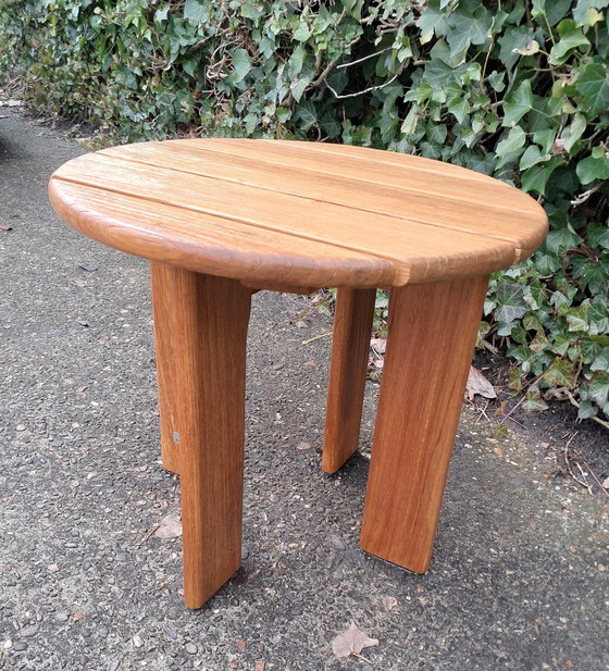 Image 1 of Gloster Teak Side Table 45 cm Diameter 40 cm High