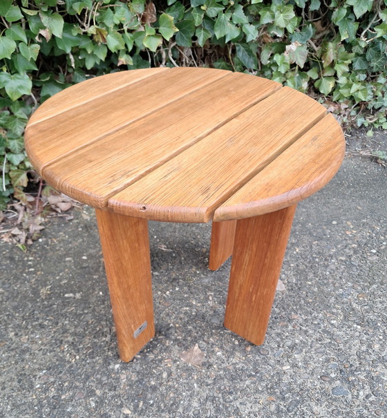 Image 1 of Gloster Teak Side Table 45 cm Diameter 40 cm High