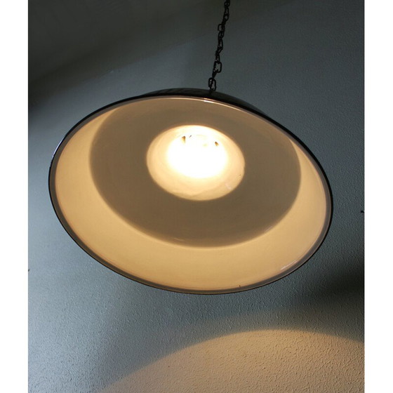 Image 1 of Lampada a sospensione vintage in lamiera smaltata di Reluma, Belgio, 1950