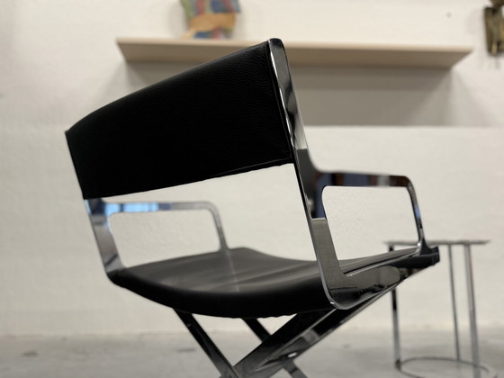 Image 1 of 2 Vibieffe Armchairs Black Leather Maxalto