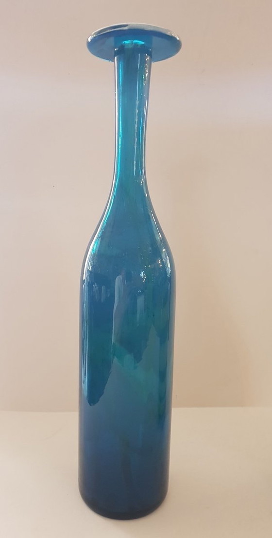 Image 1 of Bottle Vase In Ming Decor By Harris Michael For Mdina