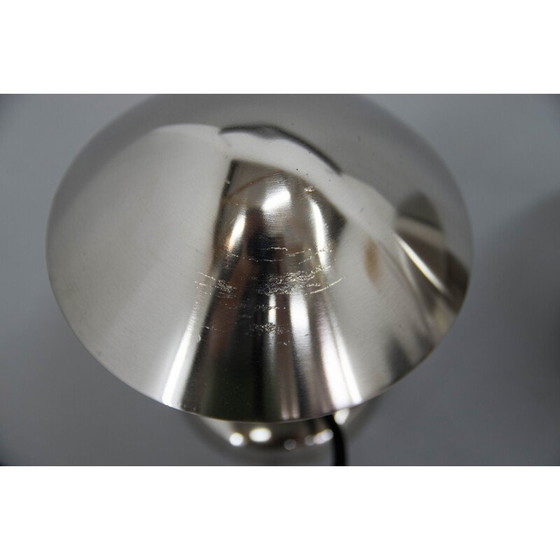 Image 1 of Coppia di lampade da tavolo vintage "Bauhaus" in acciaio nichelato, 1930