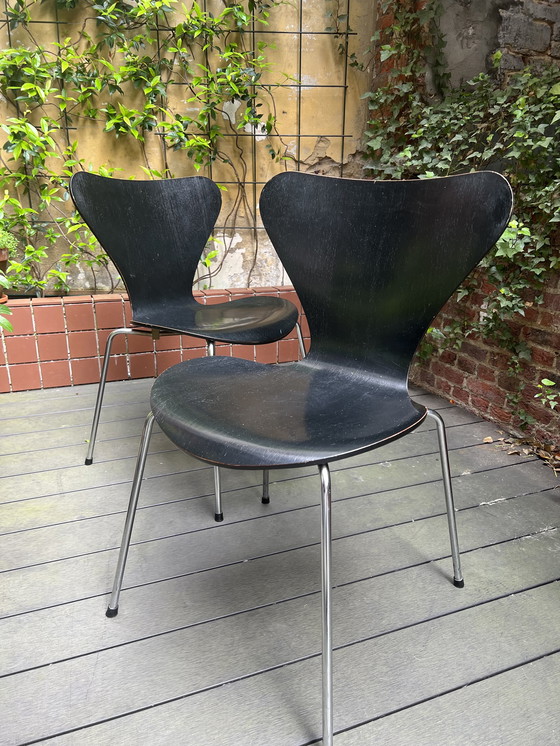 Image 1 of 4x Chaise papillon Arne Jacobsen