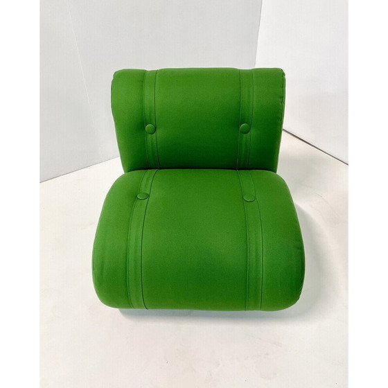 Image 1 of Vintage green armchairs by Doimo Salotti, Italy 1970