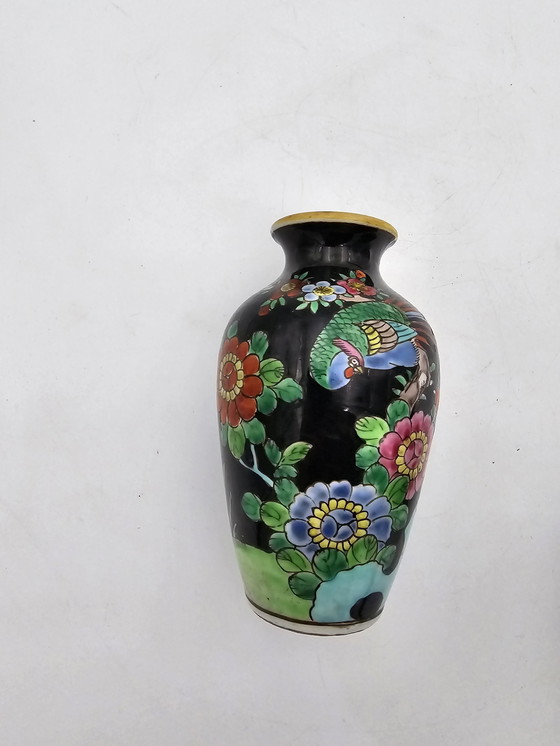 Image 1 of Pair Of Japanese Porcelain Vases Circa 1920