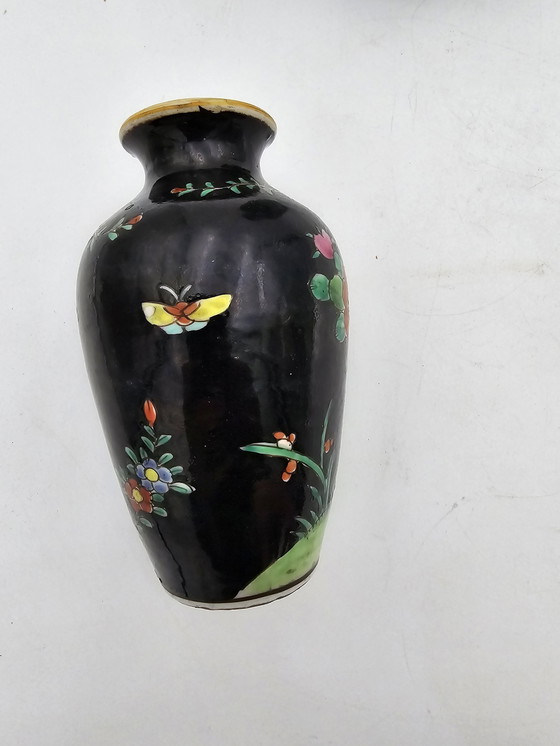 Image 1 of Pair Of Japanese Porcelain Vases Circa 1920