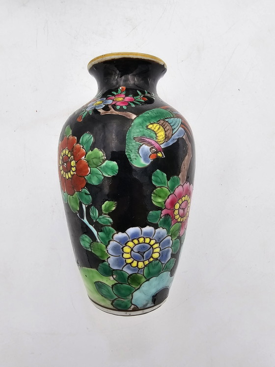 Image 1 of Pair Of Japanese Porcelain Vases Circa 1920