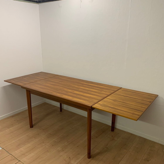 Image 1 of Extendable Teak Dining Table, Att. Brdr. Furbo, 1960