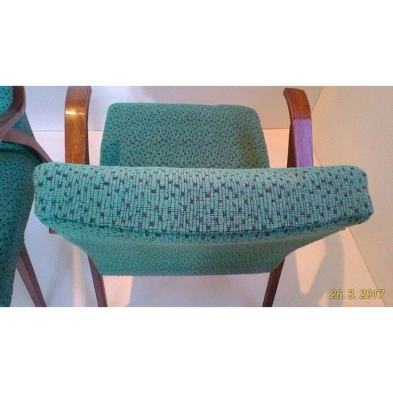 Image 1 of A pair of Czech armchairs in "Brussels style" - 1960s