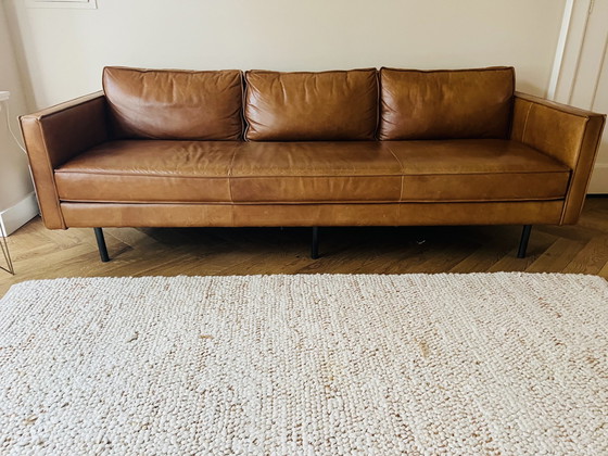 Image 1 of West elm leather sofa