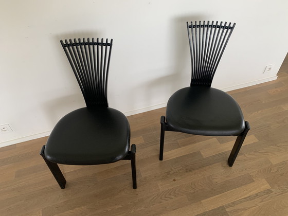 Image 1 of 2x chaises de salle à manger Totem par Torstein Nilsen pour Westnofa