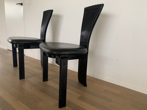 2x chaises de salle à manger Totem par Torstein Nilsen pour Westnofa