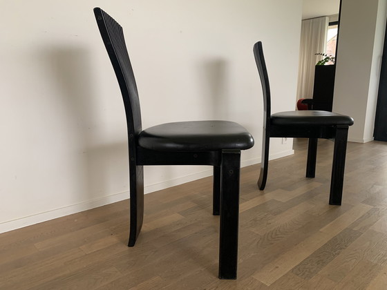 Image 1 of 2x Totem dining chairs by Torstein Nilsen for Westnofa