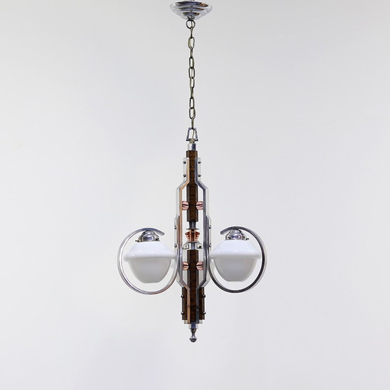 Image 1 of Art Deco Opaline Chandelier