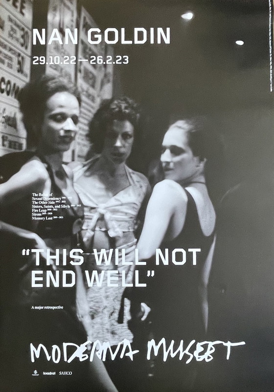 Image 1 of Nan Goldin, This Will Not End Well, Exibition Poster, Copyright Nan Goldin