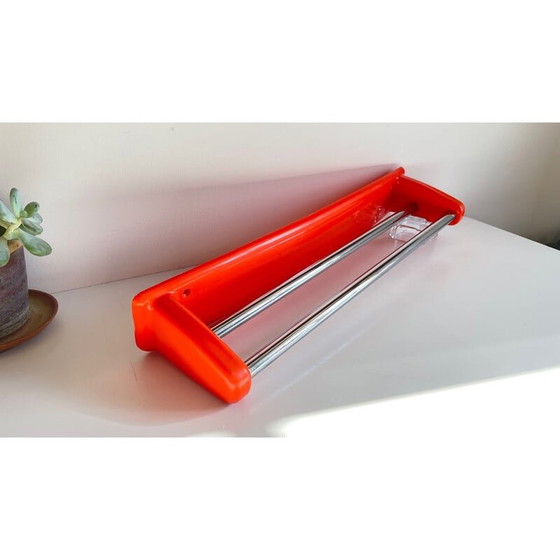 Image 1 of Vintage orange towel rack by Syla, 1970