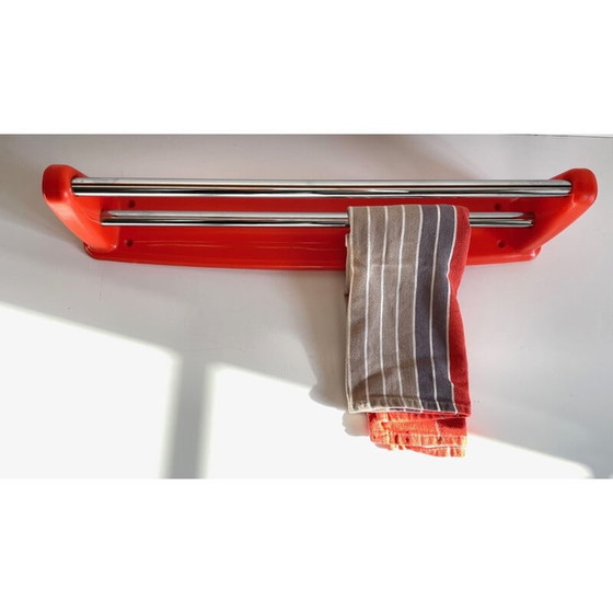 Image 1 of Vintage orange towel rack by Syla, 1970