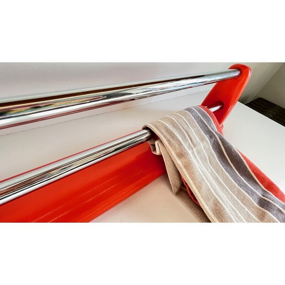 Image 1 of Vintage orange towel rack by Syla, 1970