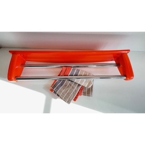 Image 1 of Vintage orange towel rack by Syla, 1970