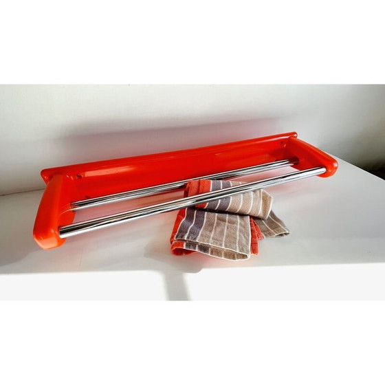 Image 1 of Vintage orange towel rack by Syla, 1970