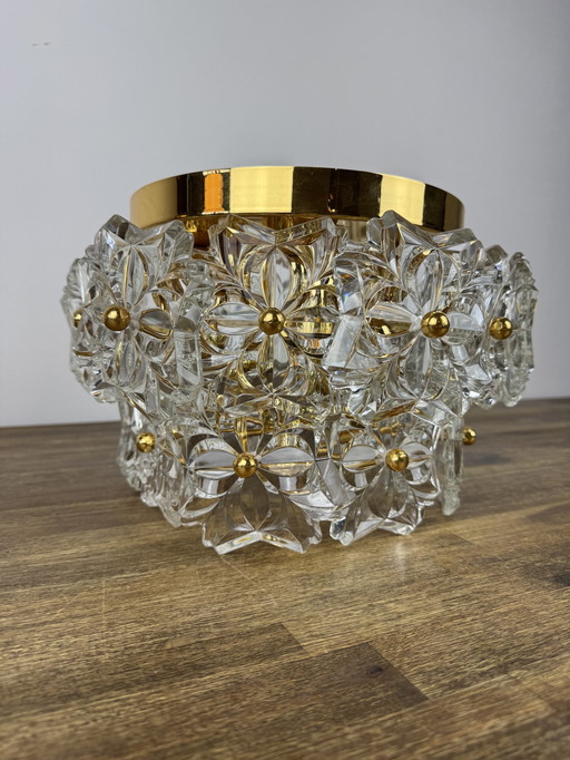 Solken Leuchten Ceiling Light With 20 Glass Flowers