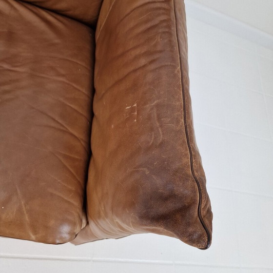 Image 1 of Vintage high back sofa in cognac leather by Gerard van den Berg for Montis, 1980s