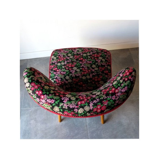 Image 1 of Vintage flower cocktail chair, 1950