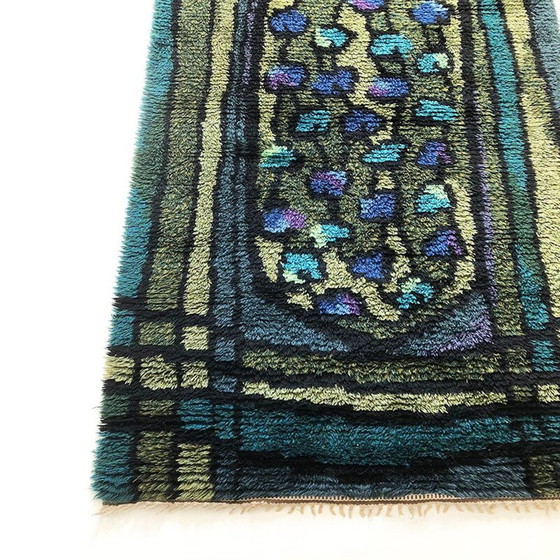 Image 1 of Vintage long pile rug by Rya, Sweden 1960