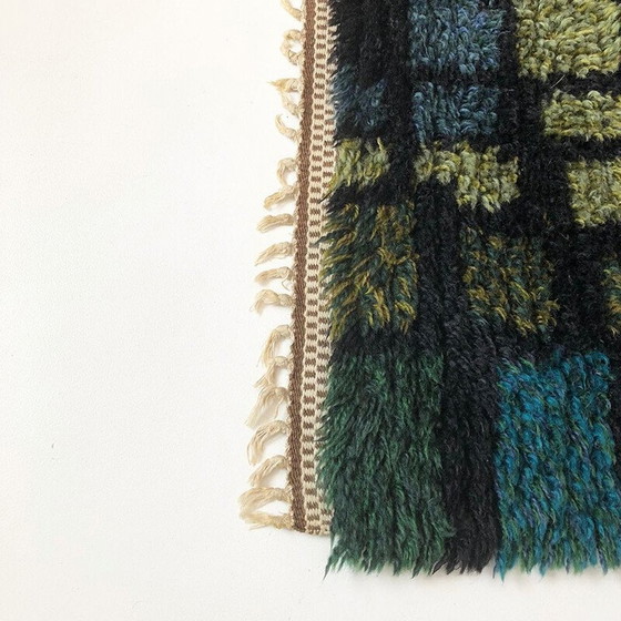 Image 1 of Vintage long pile rug by Rya, Sweden 1960