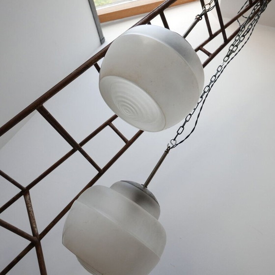 Image 1 of Unusual vintage pendant lamp in 2 tones, Germany 1930