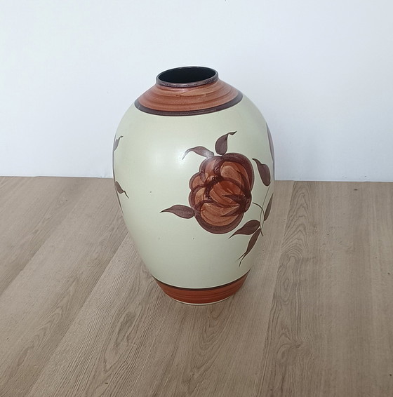 Image 1 of Floor vase Bay 46 45 with floral design