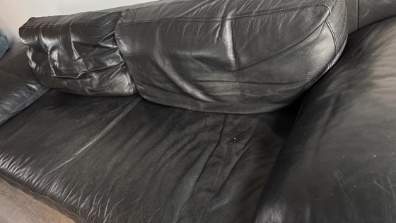 Image 1 of Rolf Benz 3 Seater - Black Leather