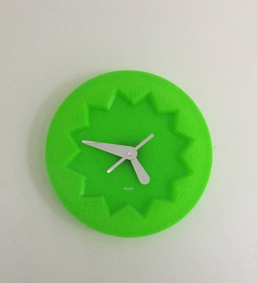 Kartell Clock Neon Green