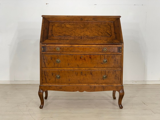 Image 1 of Antique secretary writing desk chest of drawers around 1900