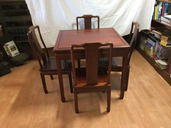 Image 1 of 1X Table And 4 Chairs