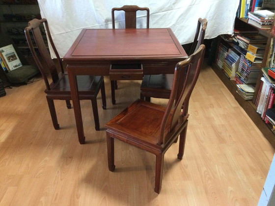 Image 1 of 1X Table And 4 Chairs