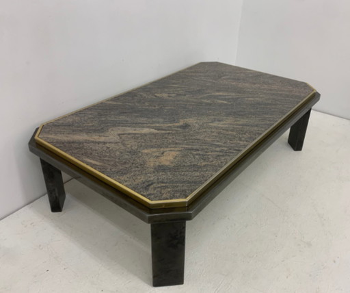 Mid century design marble coffee table by Fedam Belgium 1980’s