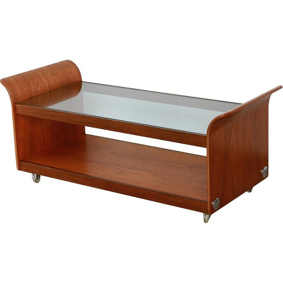 Image 1 of Tulip" vintage coffee table in bent plywood for G-Plan, UK 1970