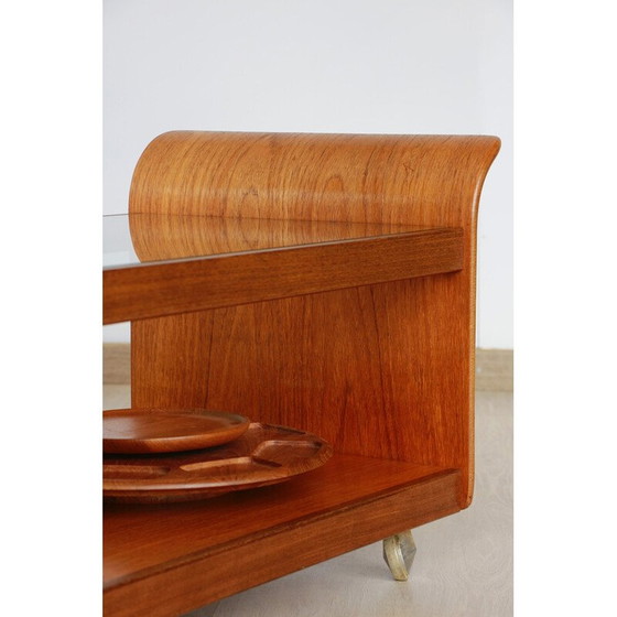 Image 1 of Tulip" vintage coffee table in bent plywood for G-Plan, UK 1970